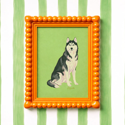 Husky Colorful Dog Poster – Modern Wall Art Print