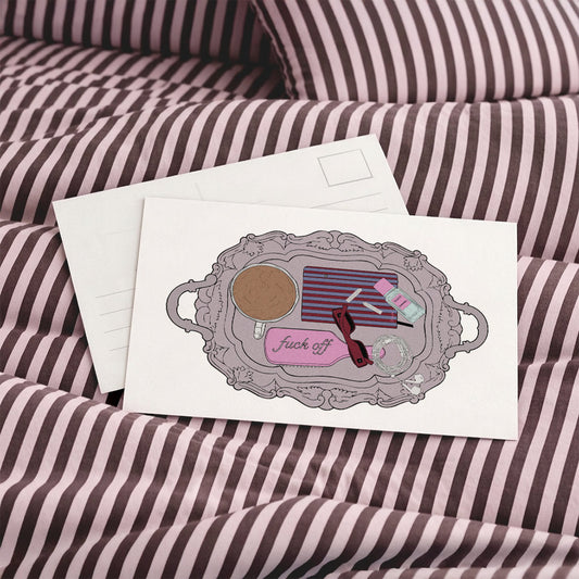 Morning Rituals Tray Postcard