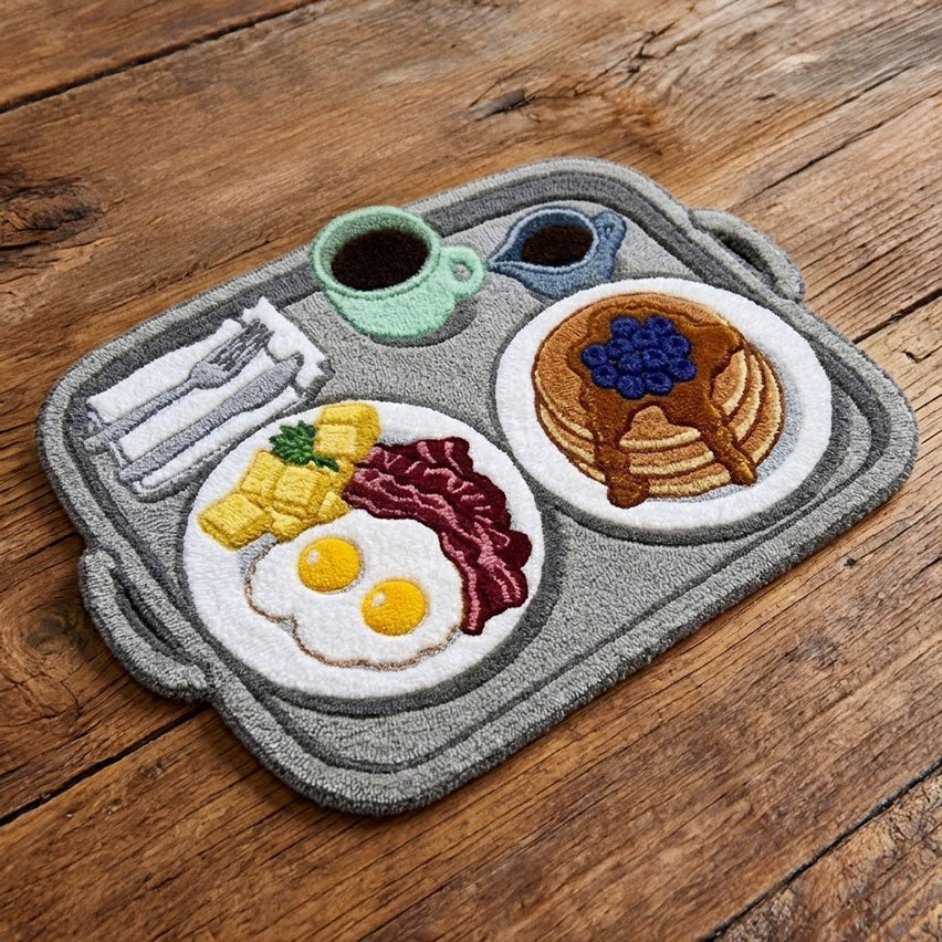 Sunday Breakfast Tufted Bath Mat