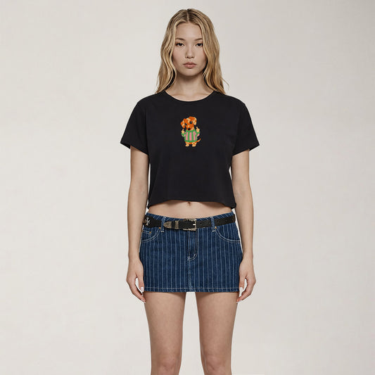 Rude Wiener Crop Top