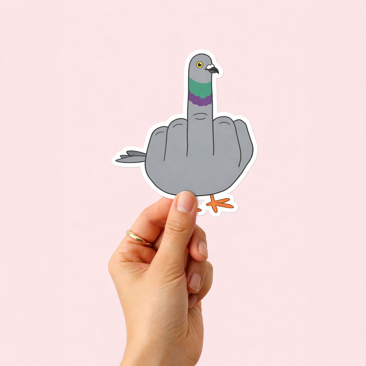 F*ck Off Government Pigeon Sticker – Funny Political Vinyl Decal