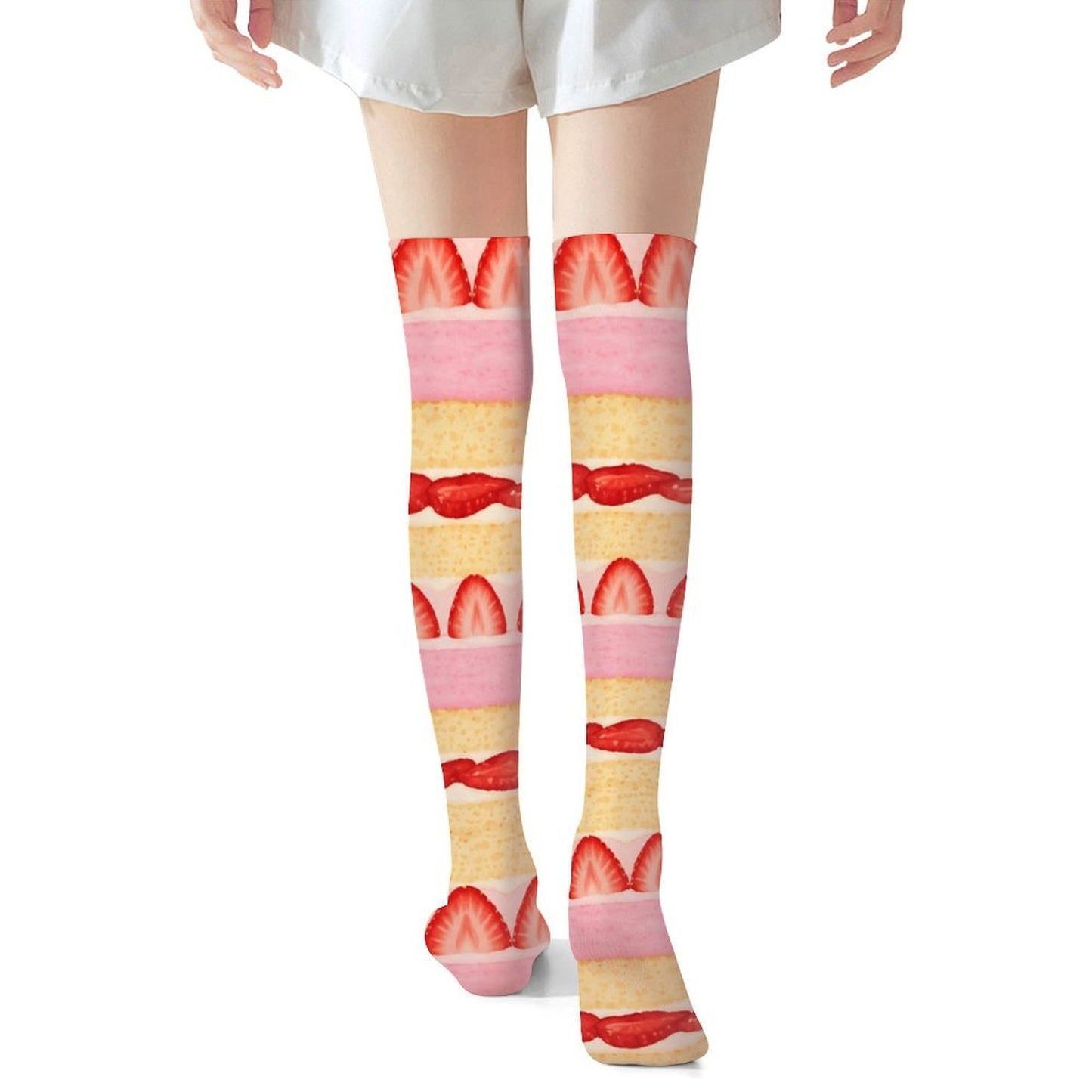 Strawberry Cake Kawaii Long Stockings