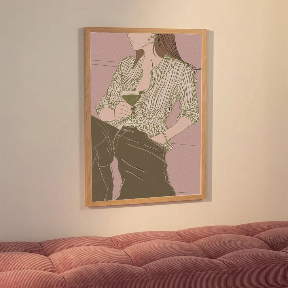 “Not Going to Work Tomorrow” Martini Night Poster