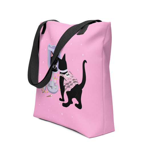 Pastel Goth Kitty Tote Bag