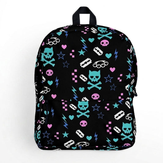 Electric Cat Scene Queen Unisex Backpack