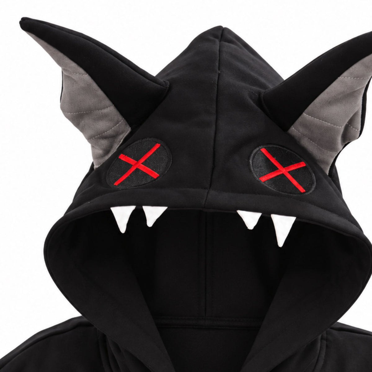 Summerween Vampire Bat Wing Oversized Poncho Hoodie