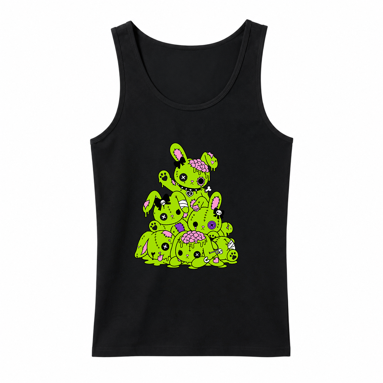 Zombie Bunny Gang Tank Top – Emo Scene Kid Style, XS–2XL