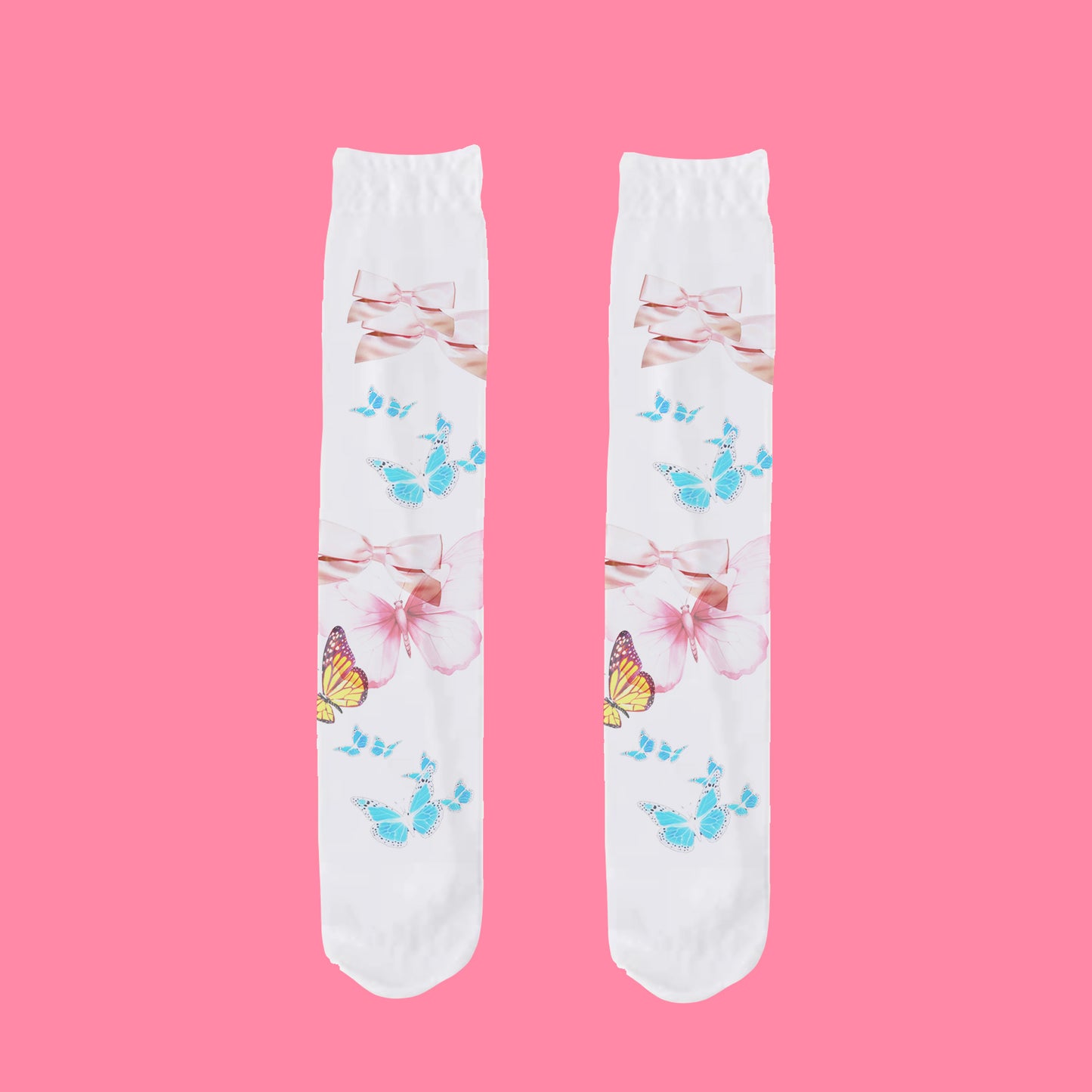 Y2K BUTTERFLY fairycore aesthetic Socks