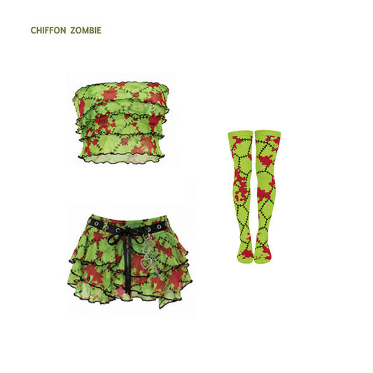 Chiffon Zombie 3-Piece Outfit Set