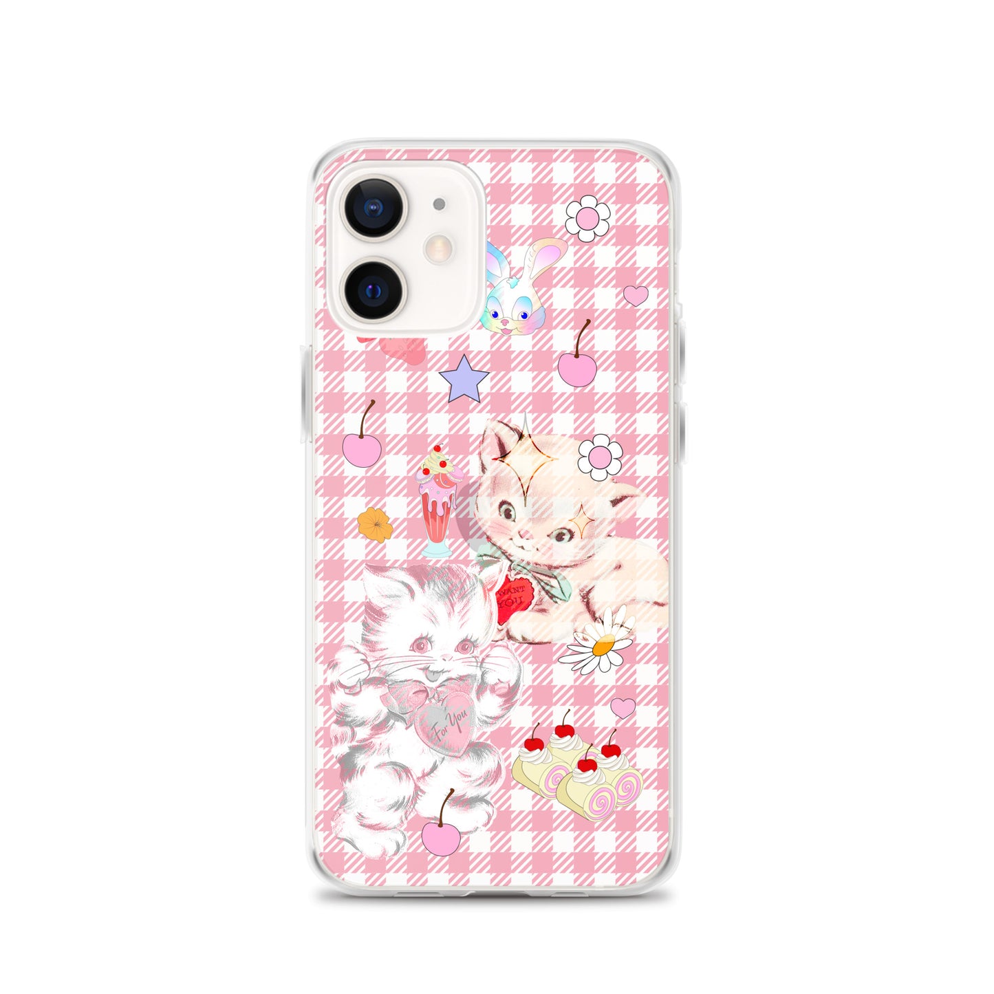 Kitty Retro Lover Clear Case for iPhone®