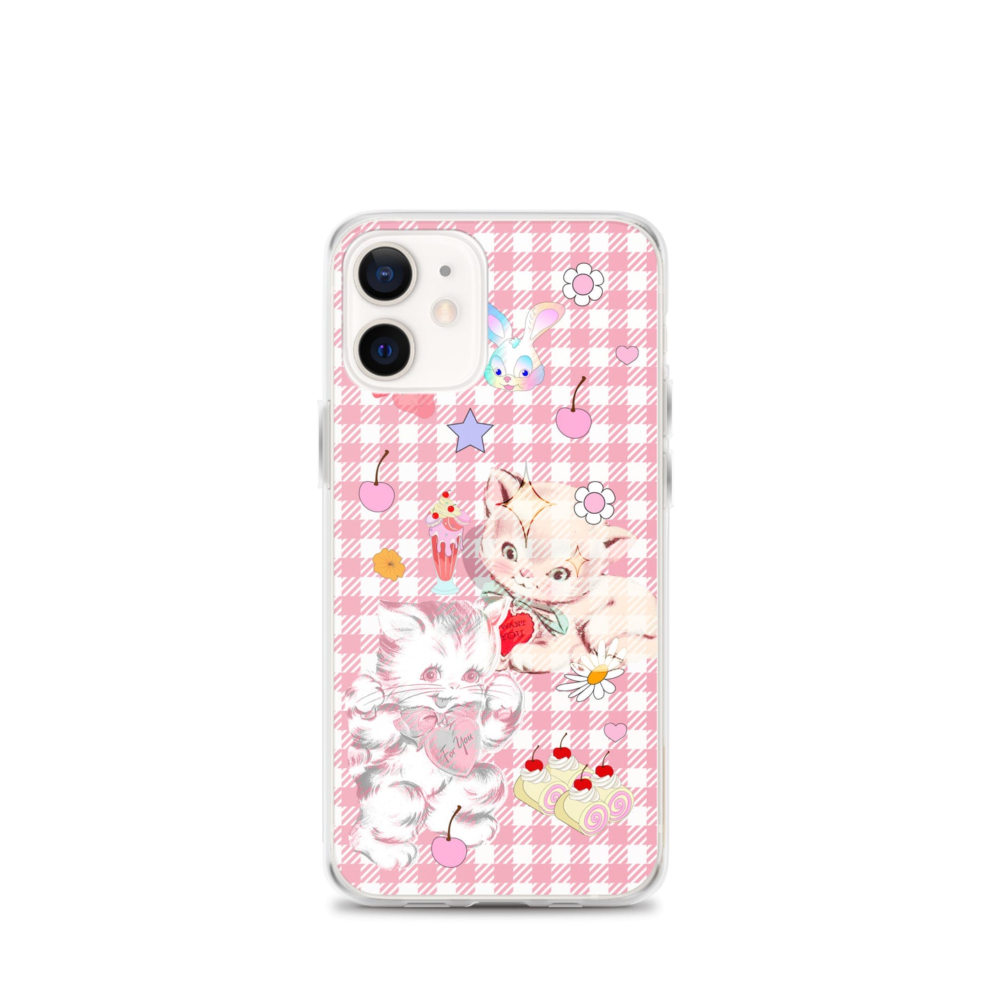 Kitty Retro Lover Clear Case for iPhone®