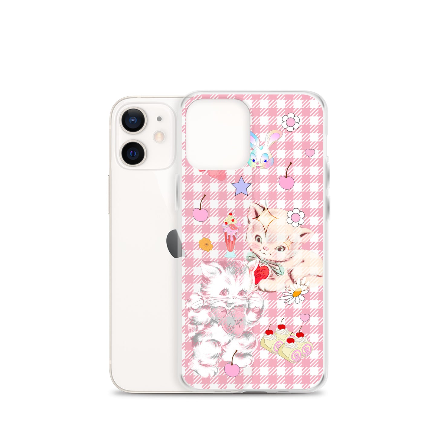 Kitty Retro Lover Clear Case for iPhone®