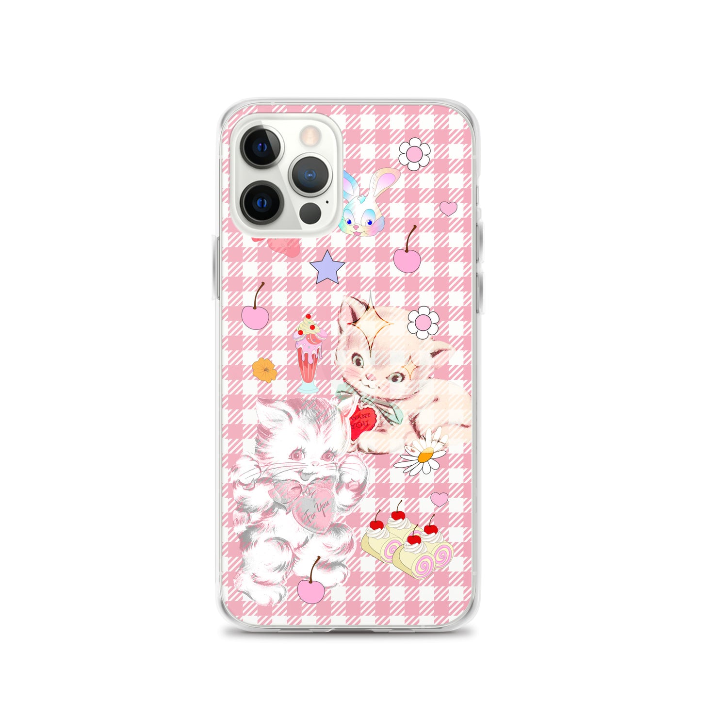 Kitty Retro Lover Clear Case for iPhone®