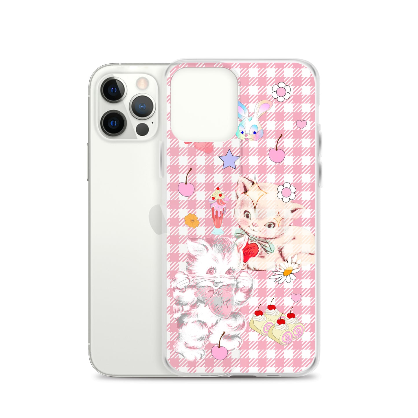 Kitty Retro Lover Clear Case for iPhone®