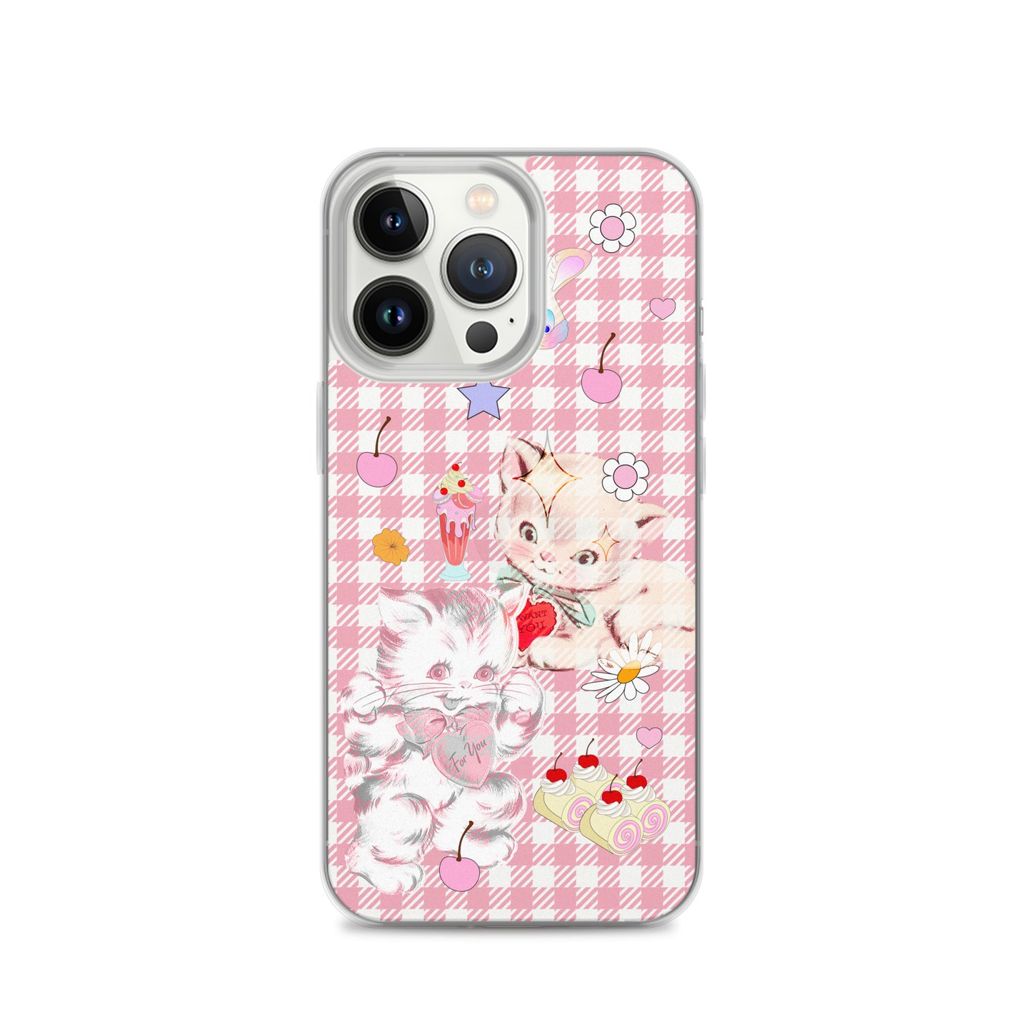 Kitty Retro Lover Clear Case for iPhone®