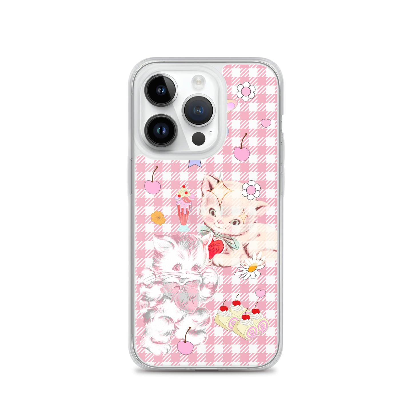 Kitty Retro Lover Clear Case for iPhone®