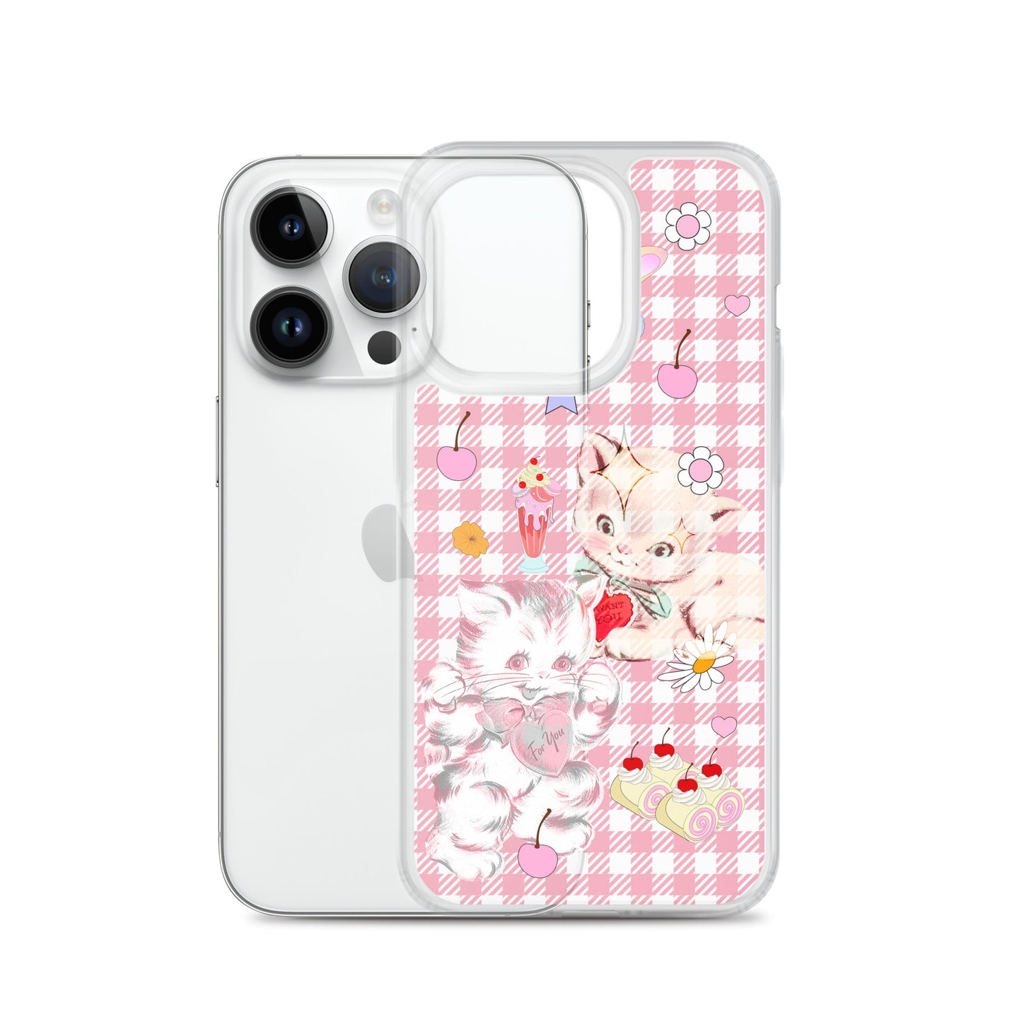 Kitty Retro Lover Clear Case for iPhone®