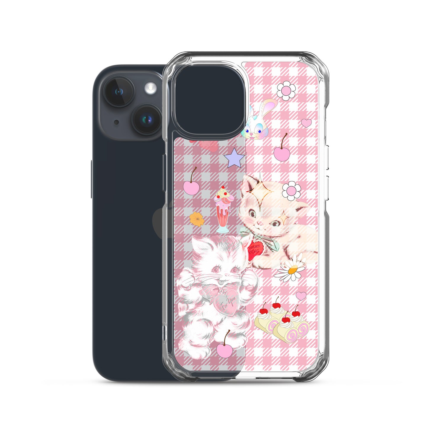 Kitty Retro Lover Clear Case for iPhone®