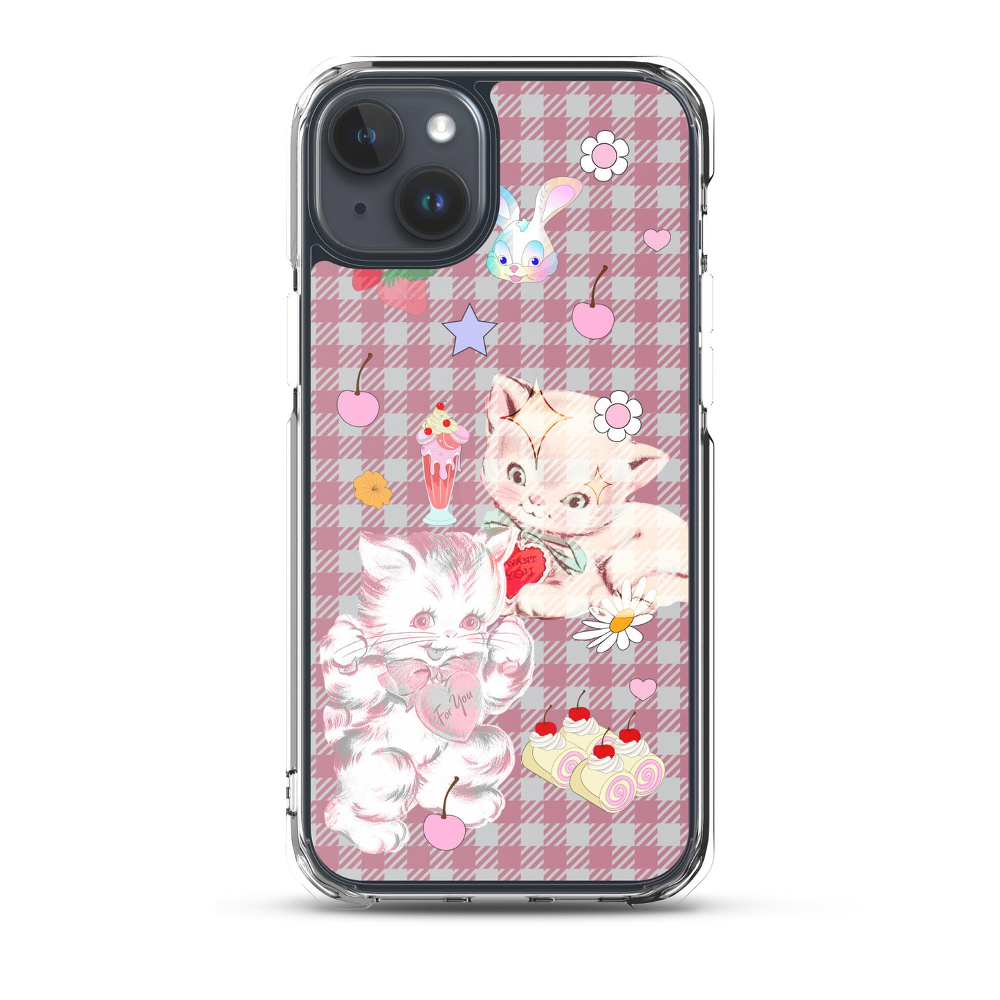 Kitty Retro Lover Clear Case for iPhone®