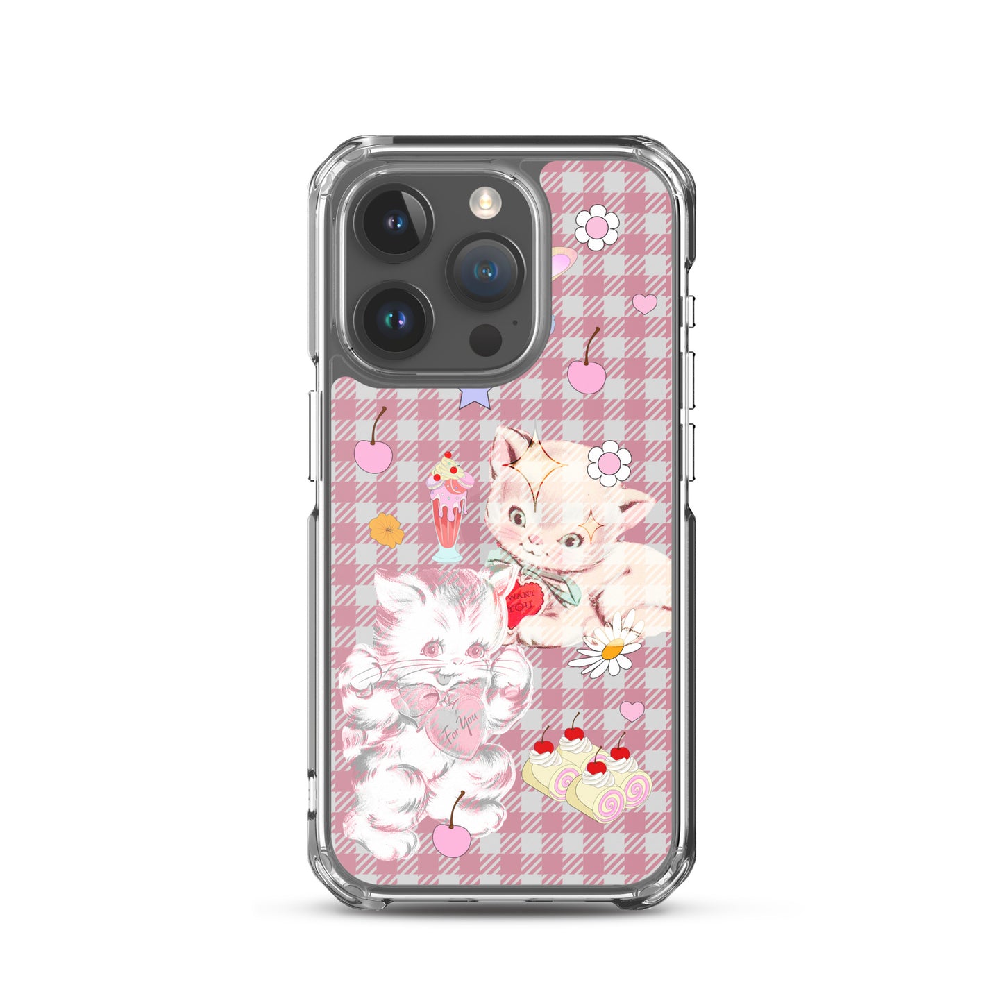 Kitty Retro Lover Clear Case for iPhone®