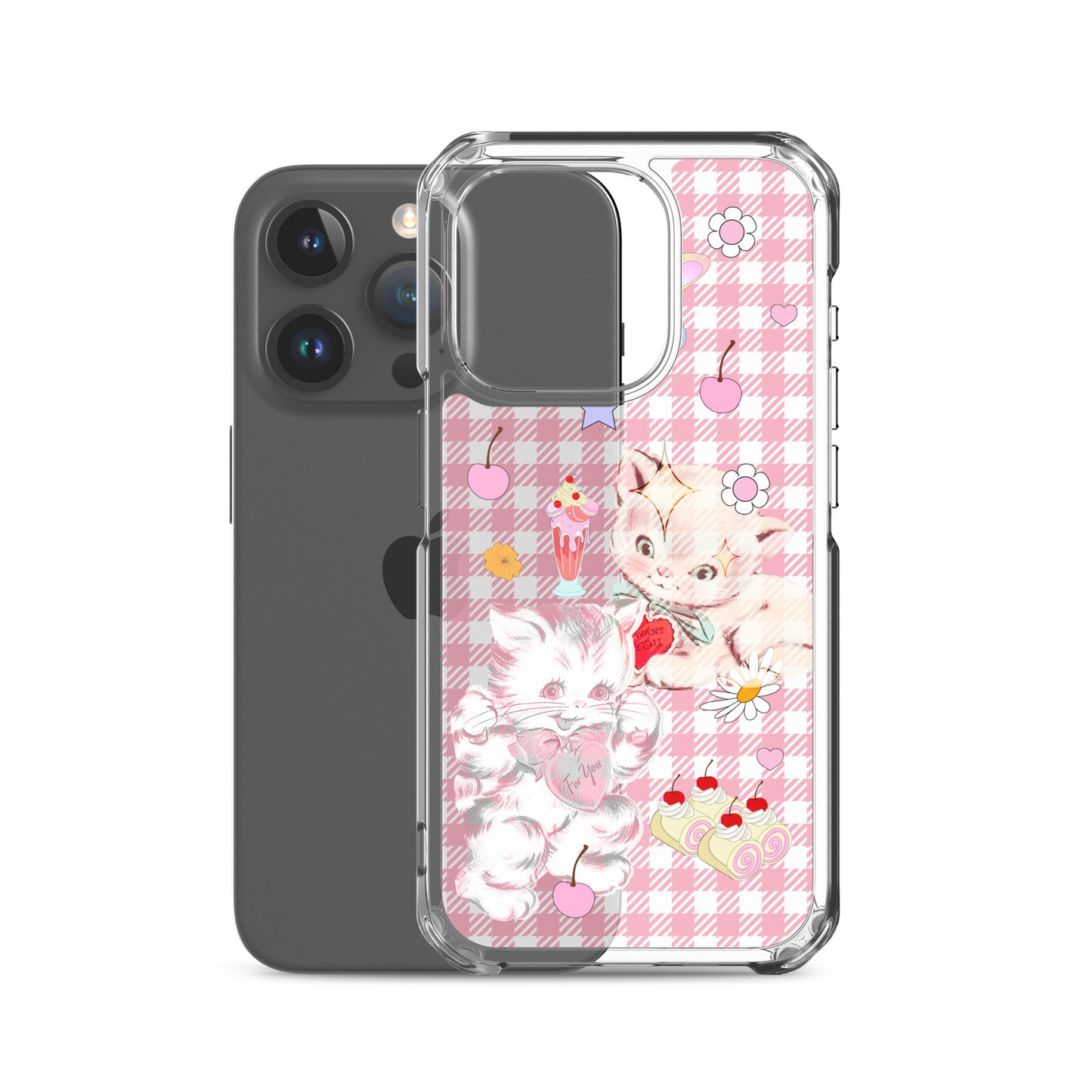 Kitty Retro Lover Clear Case for iPhone®