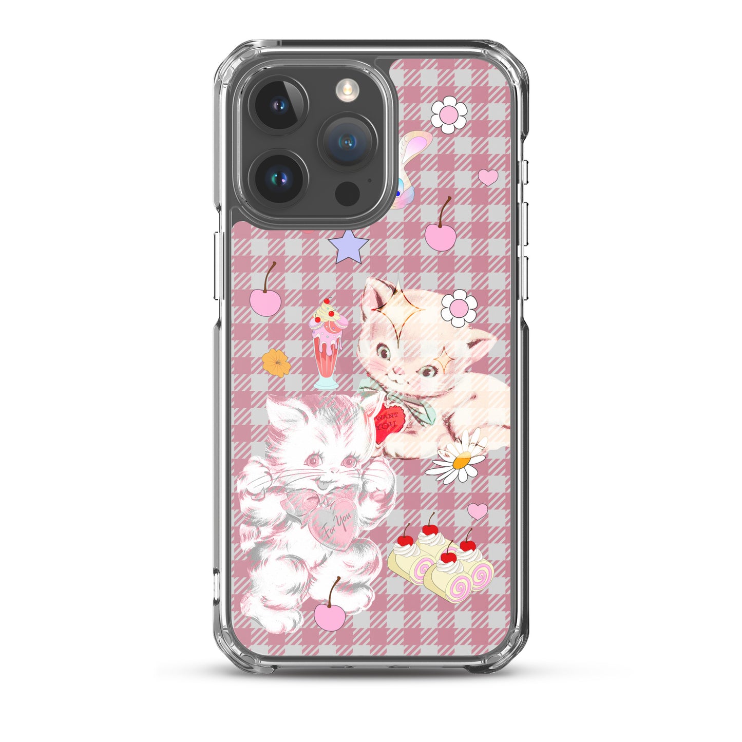 Kitty Retro Lover Clear Case for iPhone®