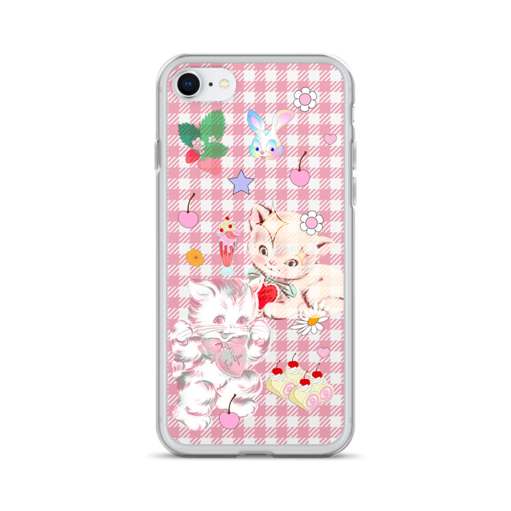 Kitty Retro Lover Clear Case for iPhone®