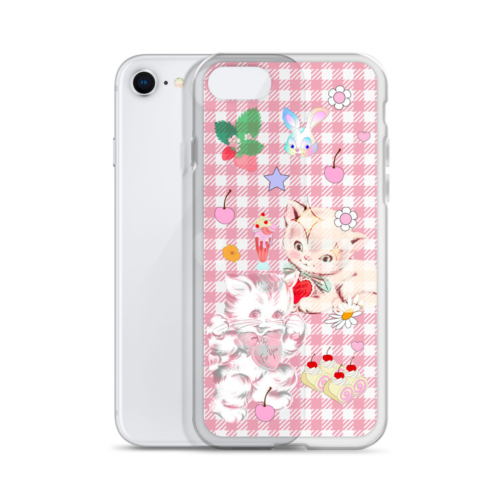 Kitty Retro Lover Clear Case for iPhone®