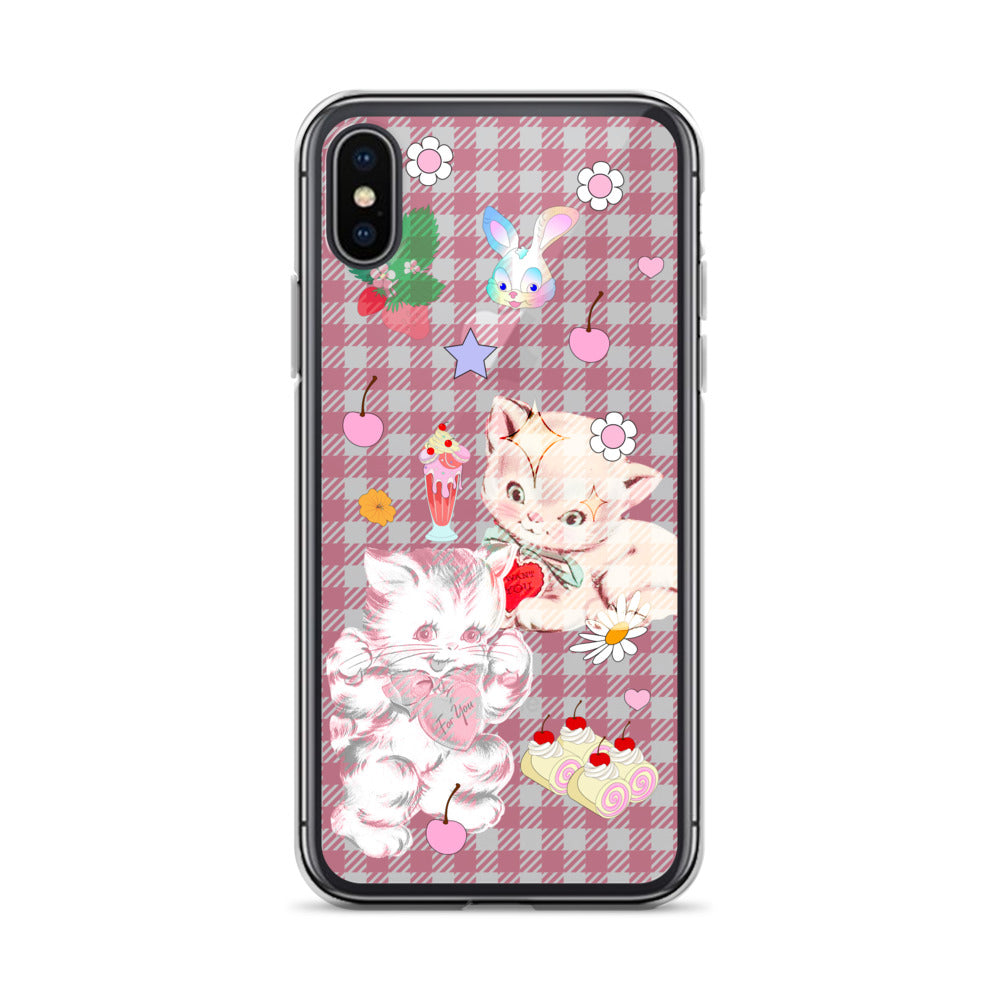 Kitty Retro Lover Clear Case for iPhone®