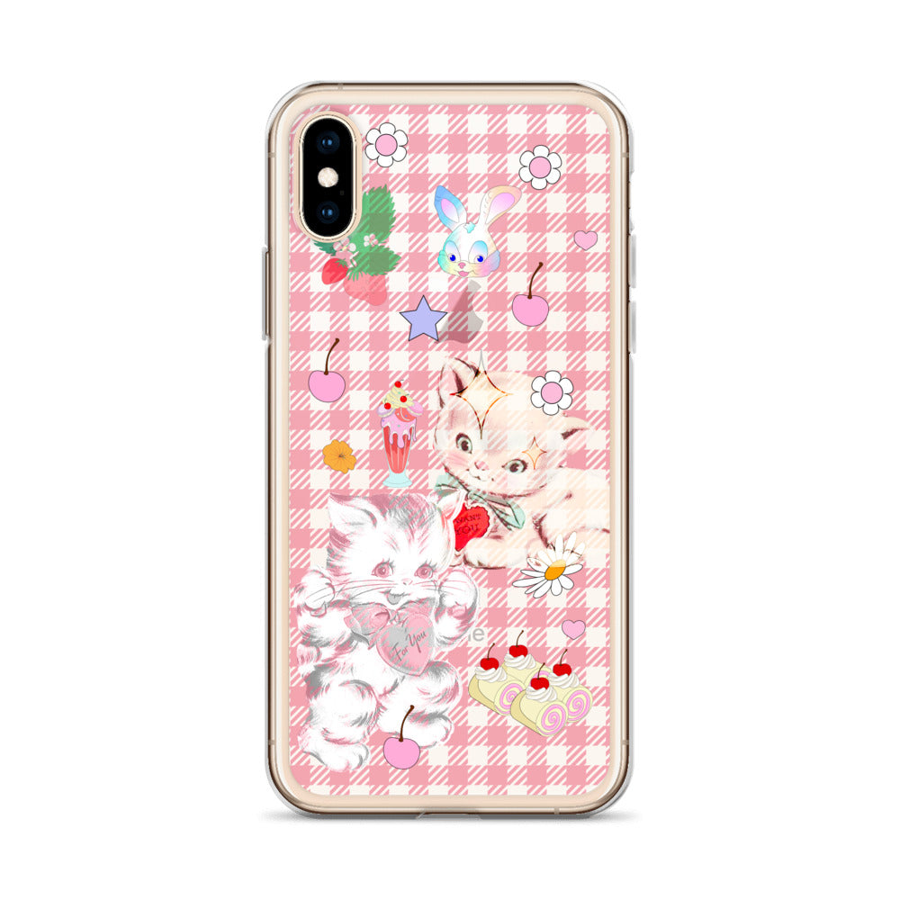 Kitty Retro Lover Clear Case for iPhone®