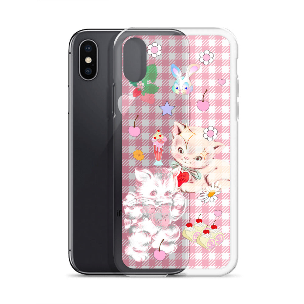 Kitty Retro Lover Clear Case for iPhone®