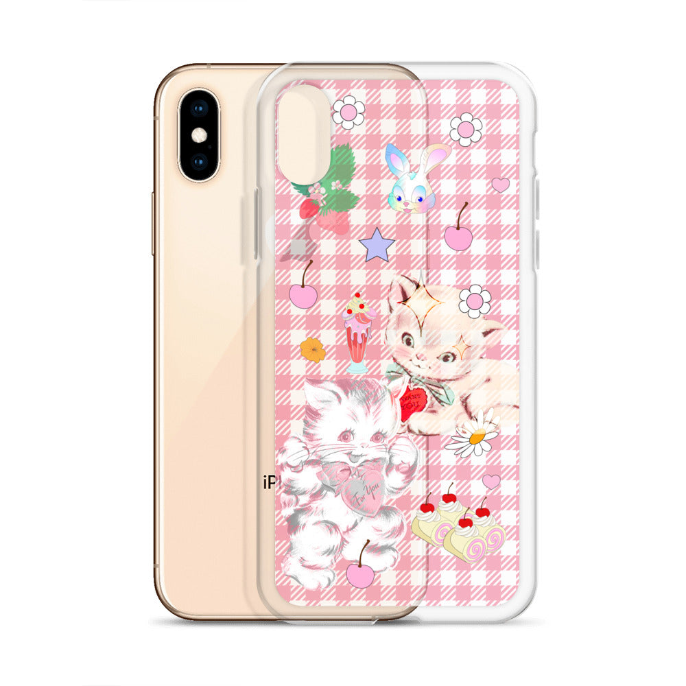 Kitty Retro Lover Clear Case for iPhone®