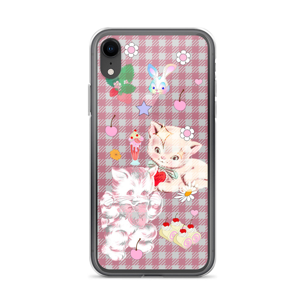 Kitty Retro Lover Clear Case for iPhone®