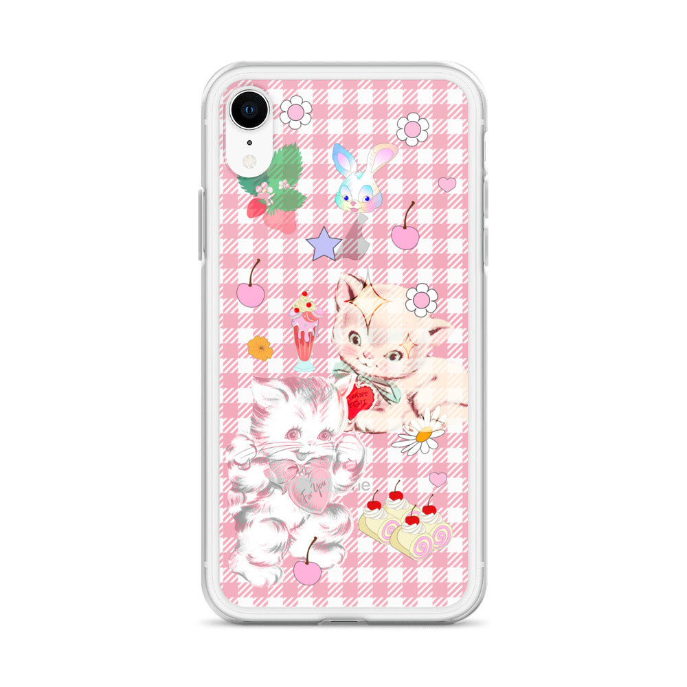 Kitty Retro Lover Clear Case for iPhone®