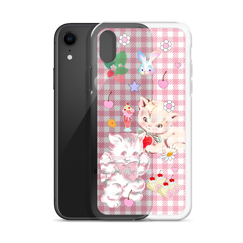 Kitty Retro Lover Clear Case for iPhone®