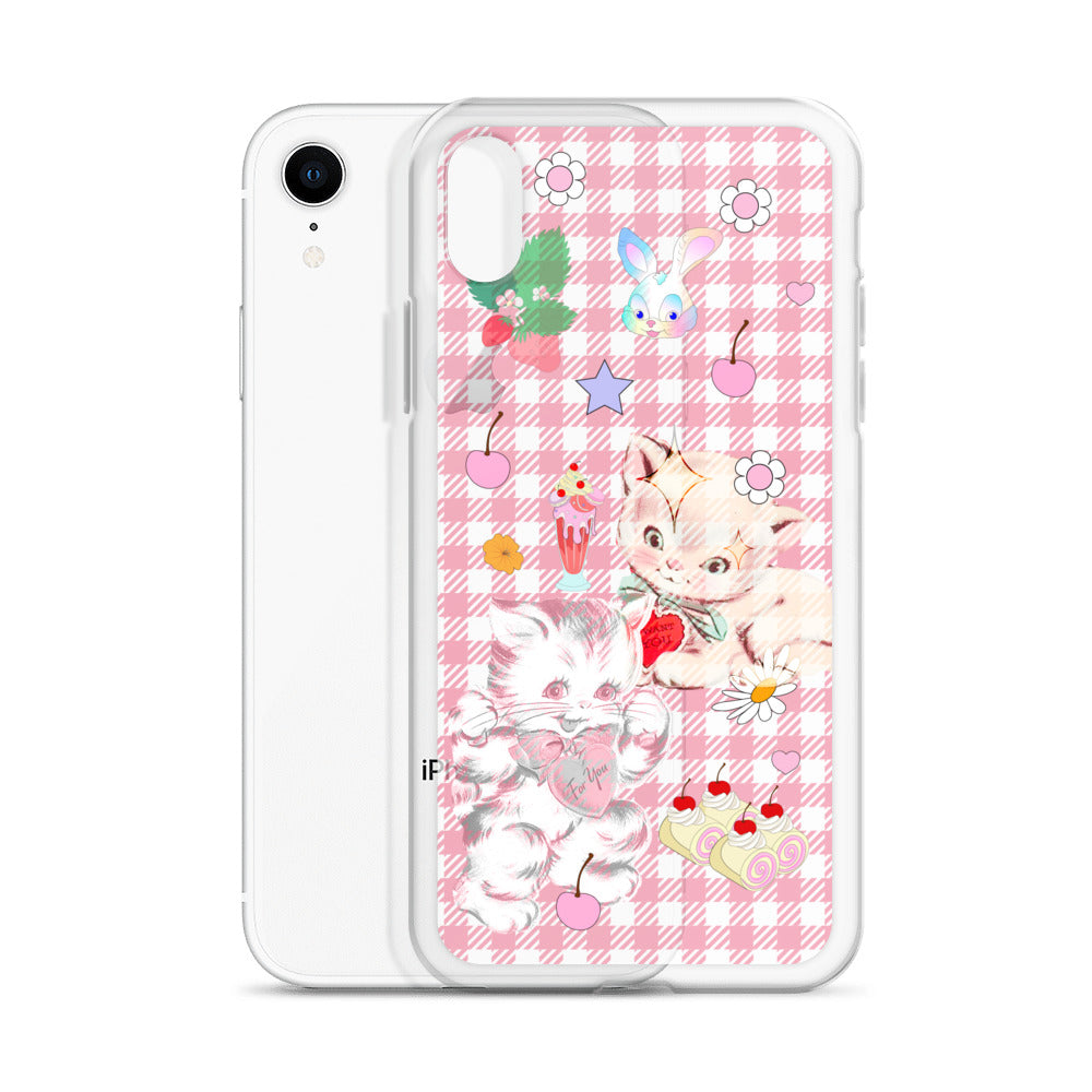 Kitty Retro Lover Clear Case for iPhone®