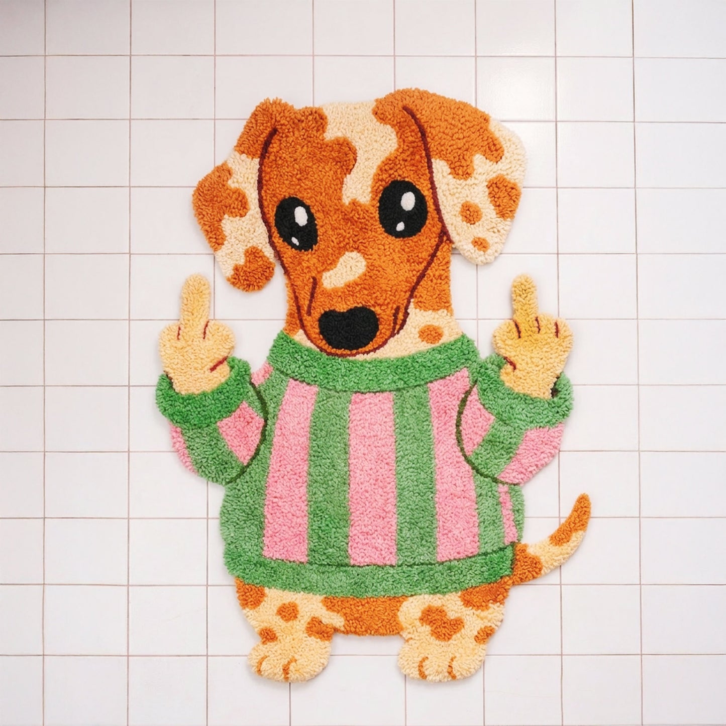 Rude Wiener Tufted Bath Rug