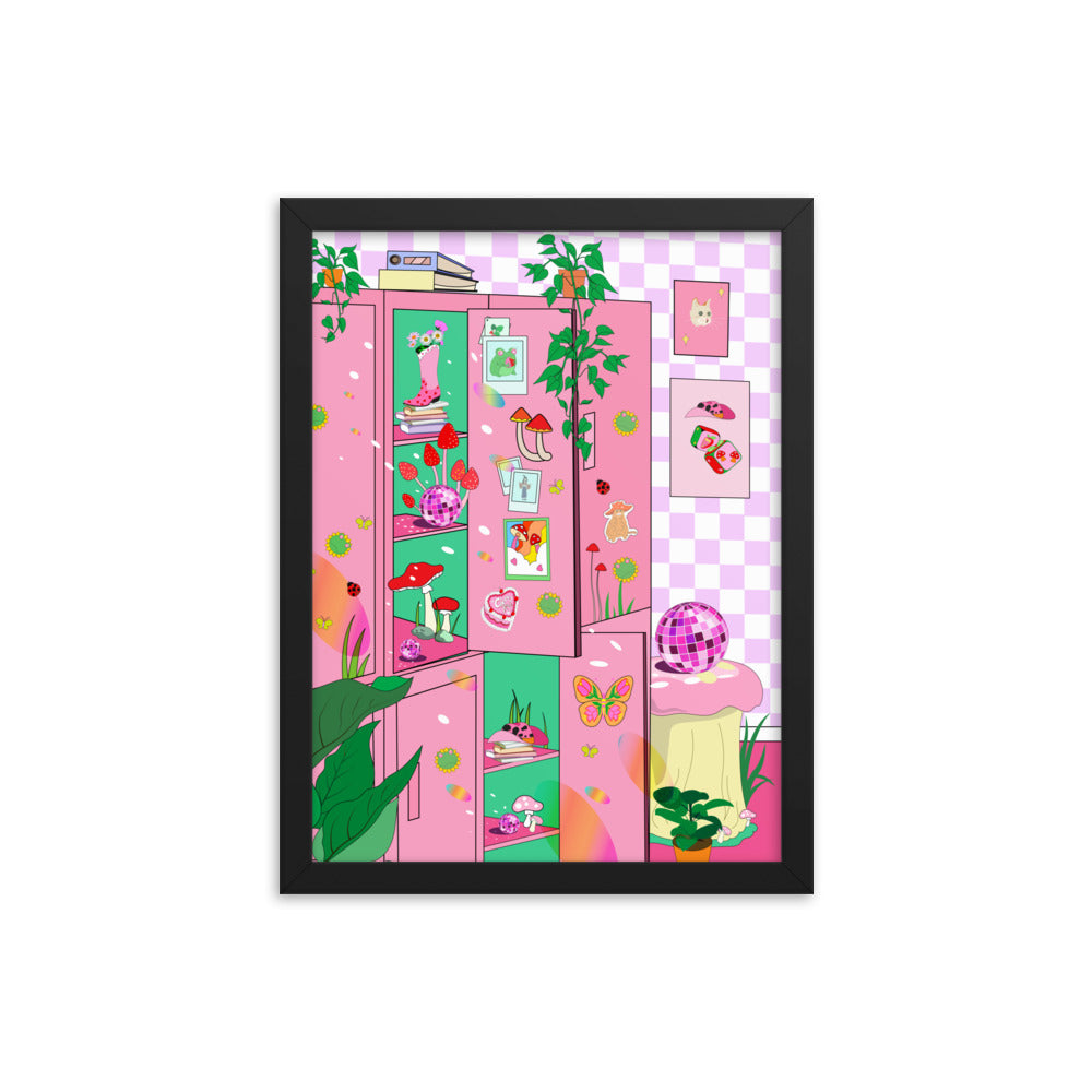 Pinky Shoomate Locker Room Framed poster