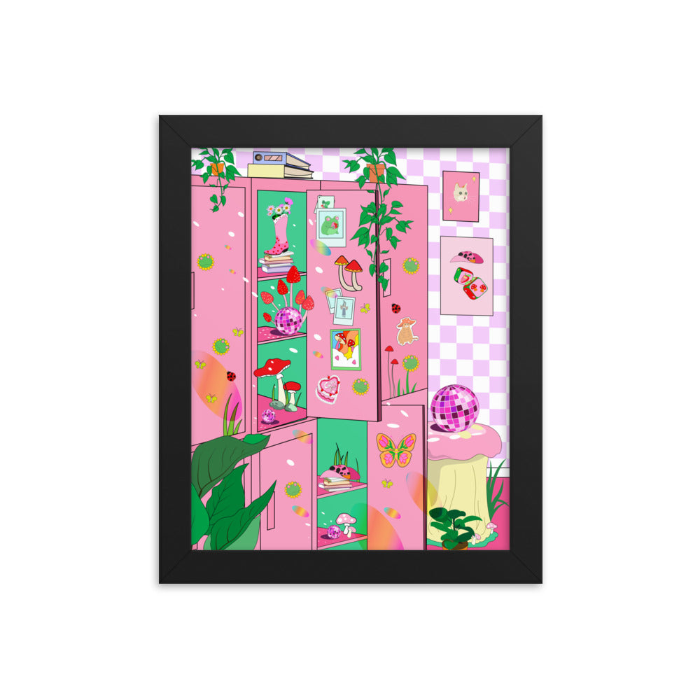 Pinky Shoomate Locker Room Framed poster