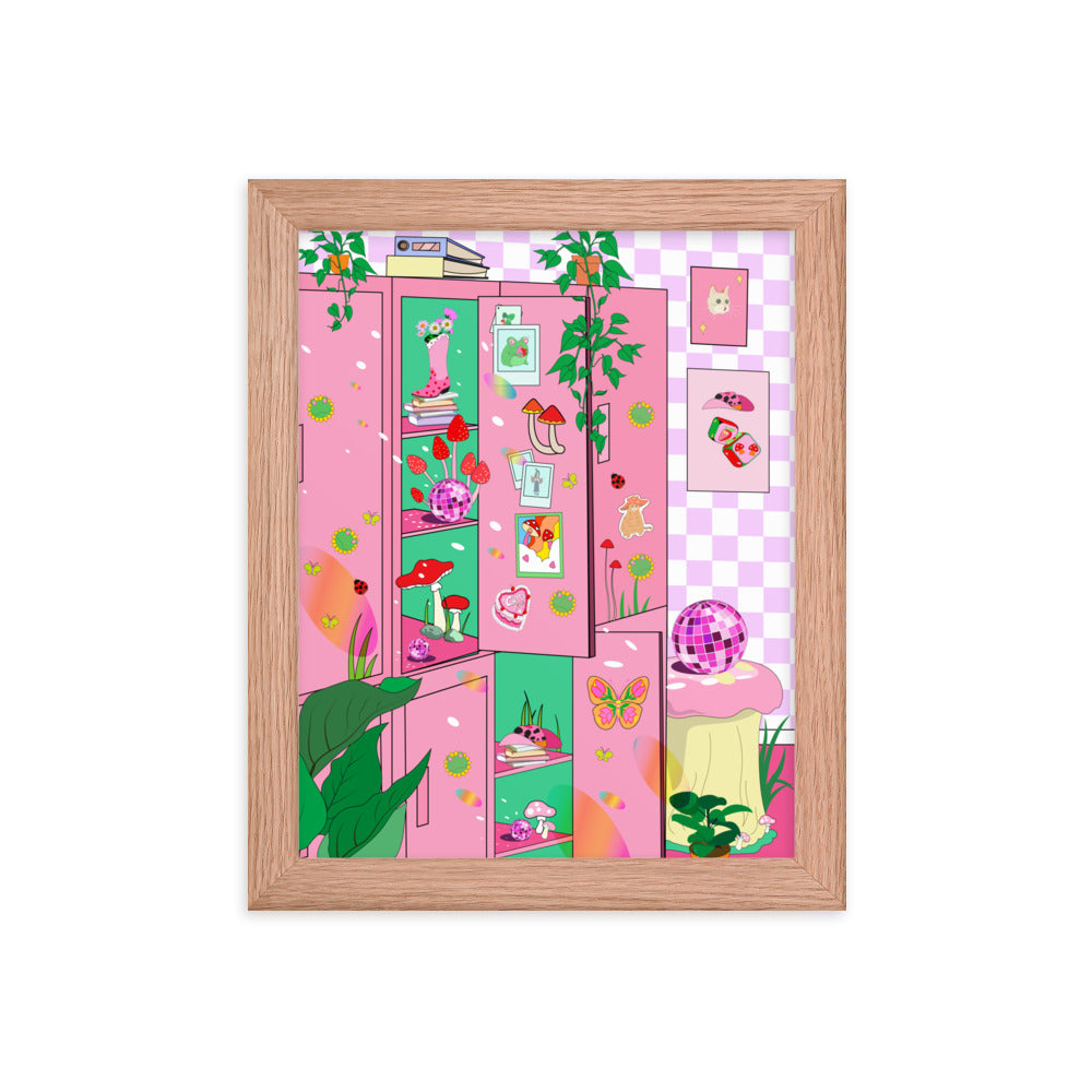 Pinky Shoomate Locker Room Framed poster