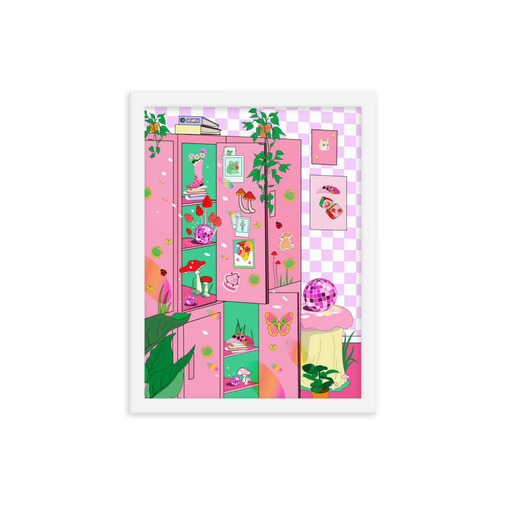 Pinky Shoomate Locker Room Framed poster