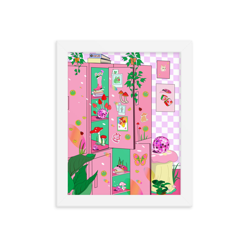 Pinky Shoomate Locker Room Framed poster