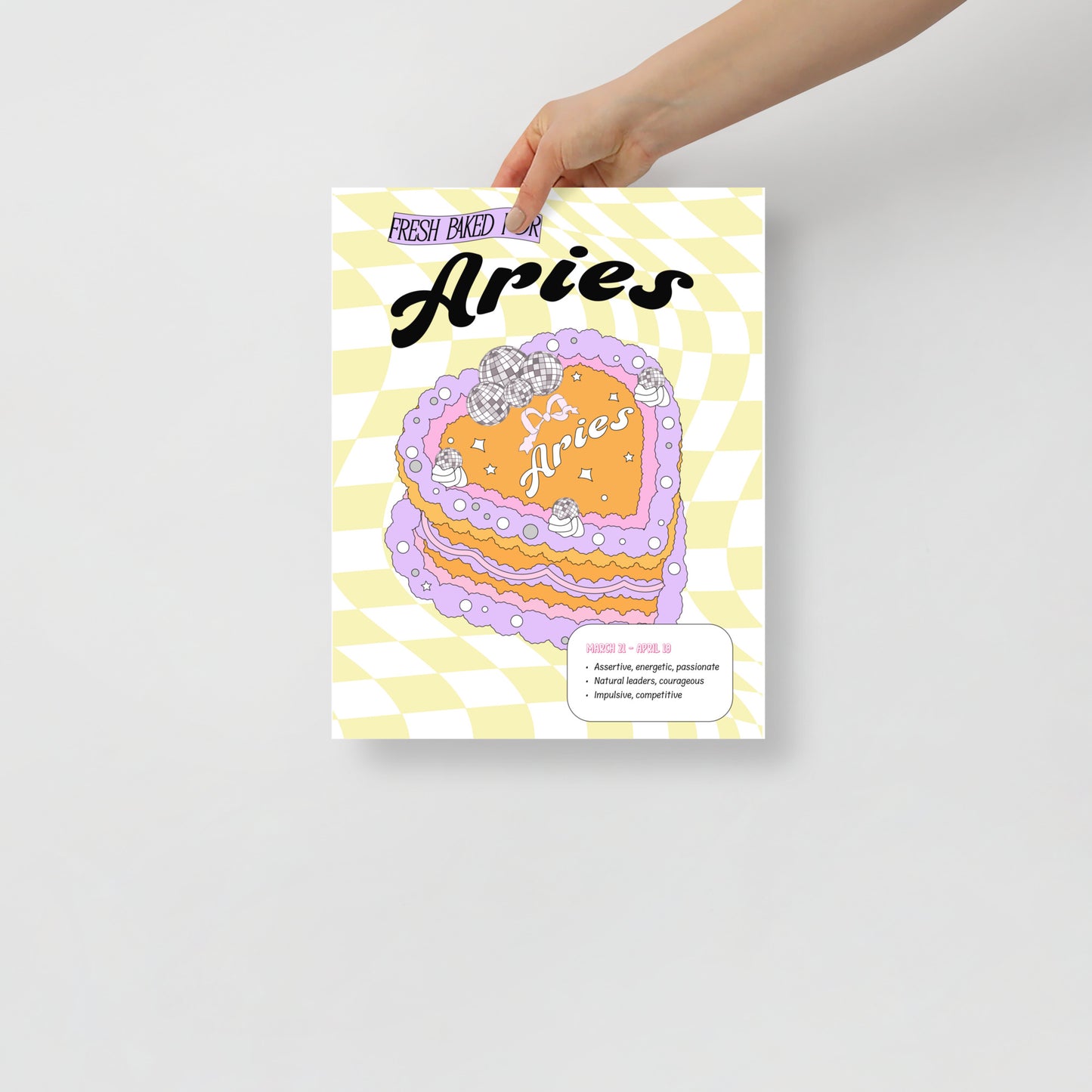 Zodiac Cake Series Poster - Aries