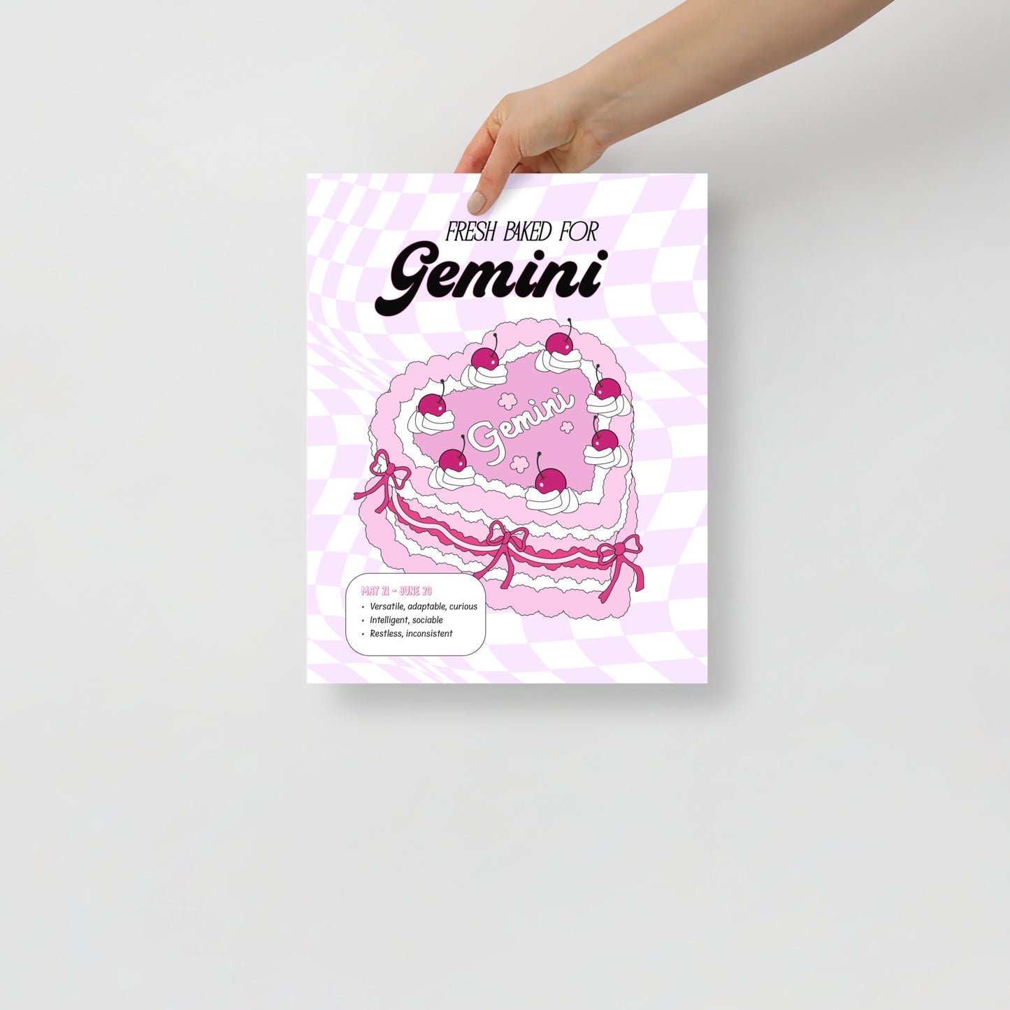 Zodiac Cake Series - Gemini Poster