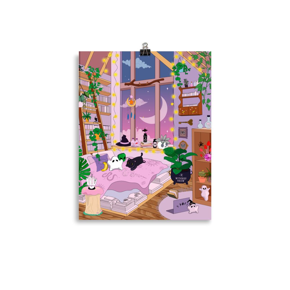 Pastel Witch Spell Room Poster