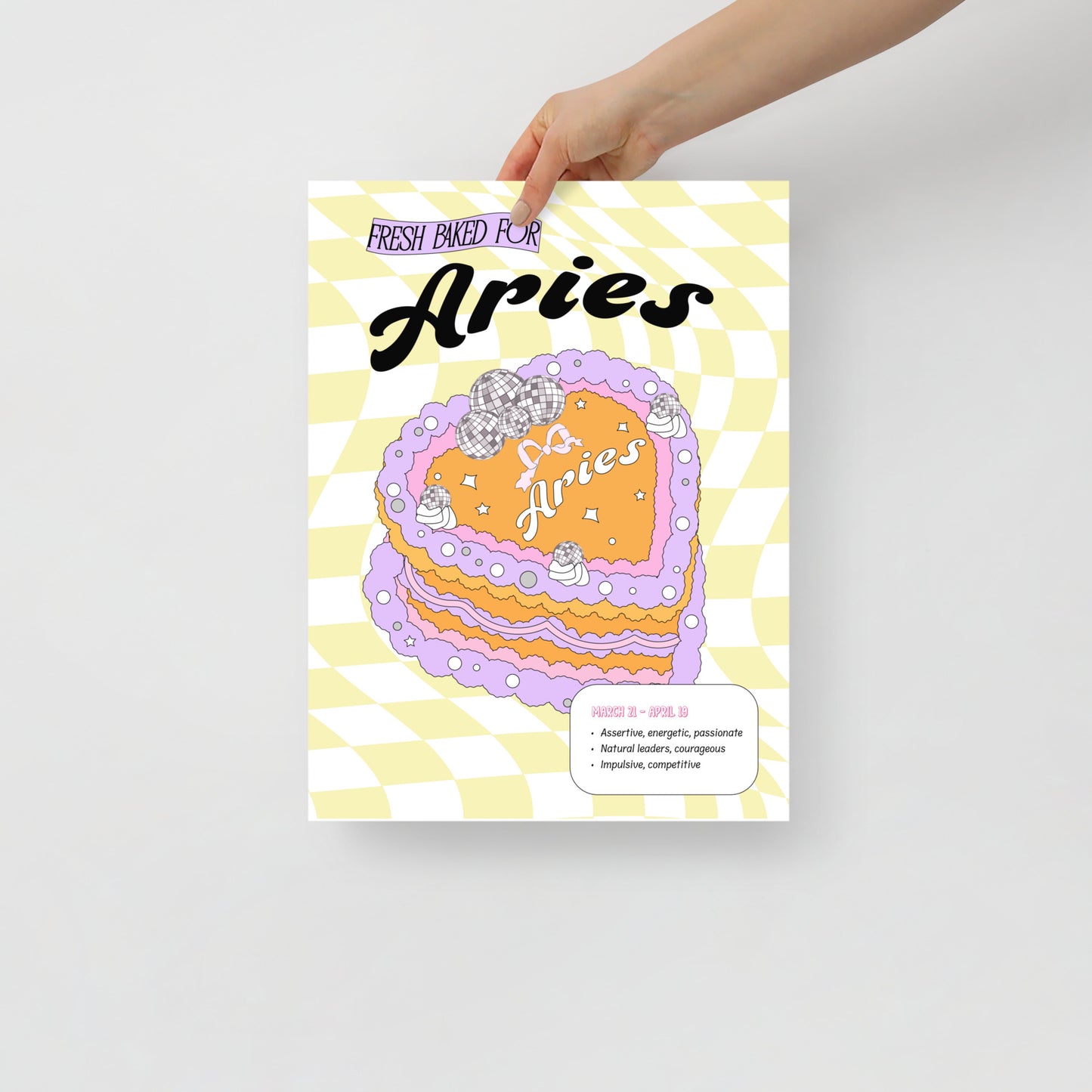 Zodiac Cake Series Poster - Aries