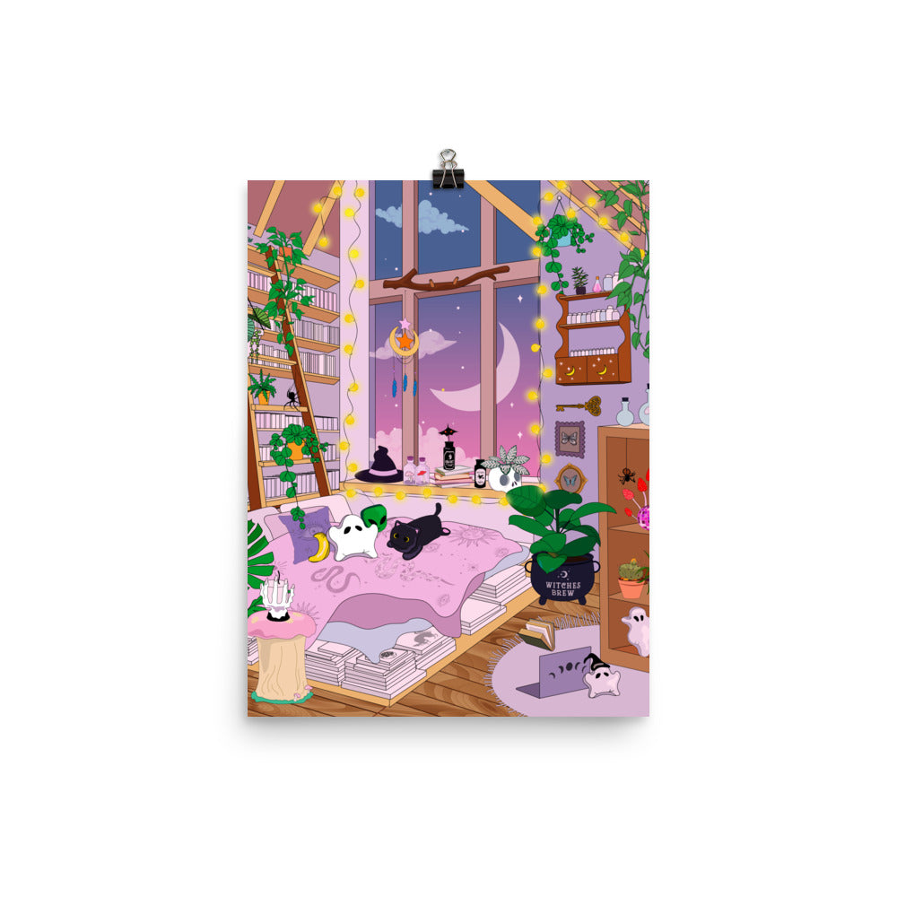 Pastel Witch Spell Room Poster