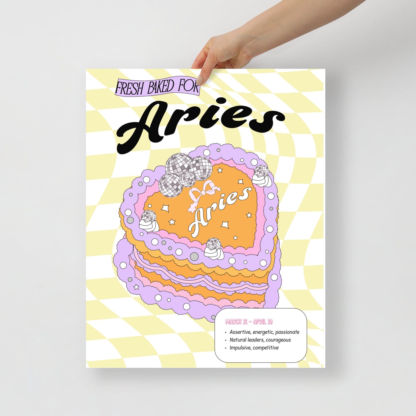 Zodiac Cake Series Poster - Aries