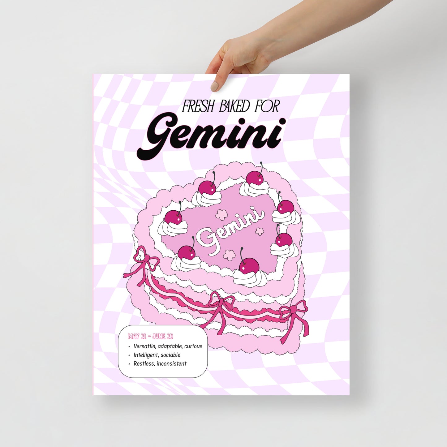 Zodiac Cake Series - Gemini Poster