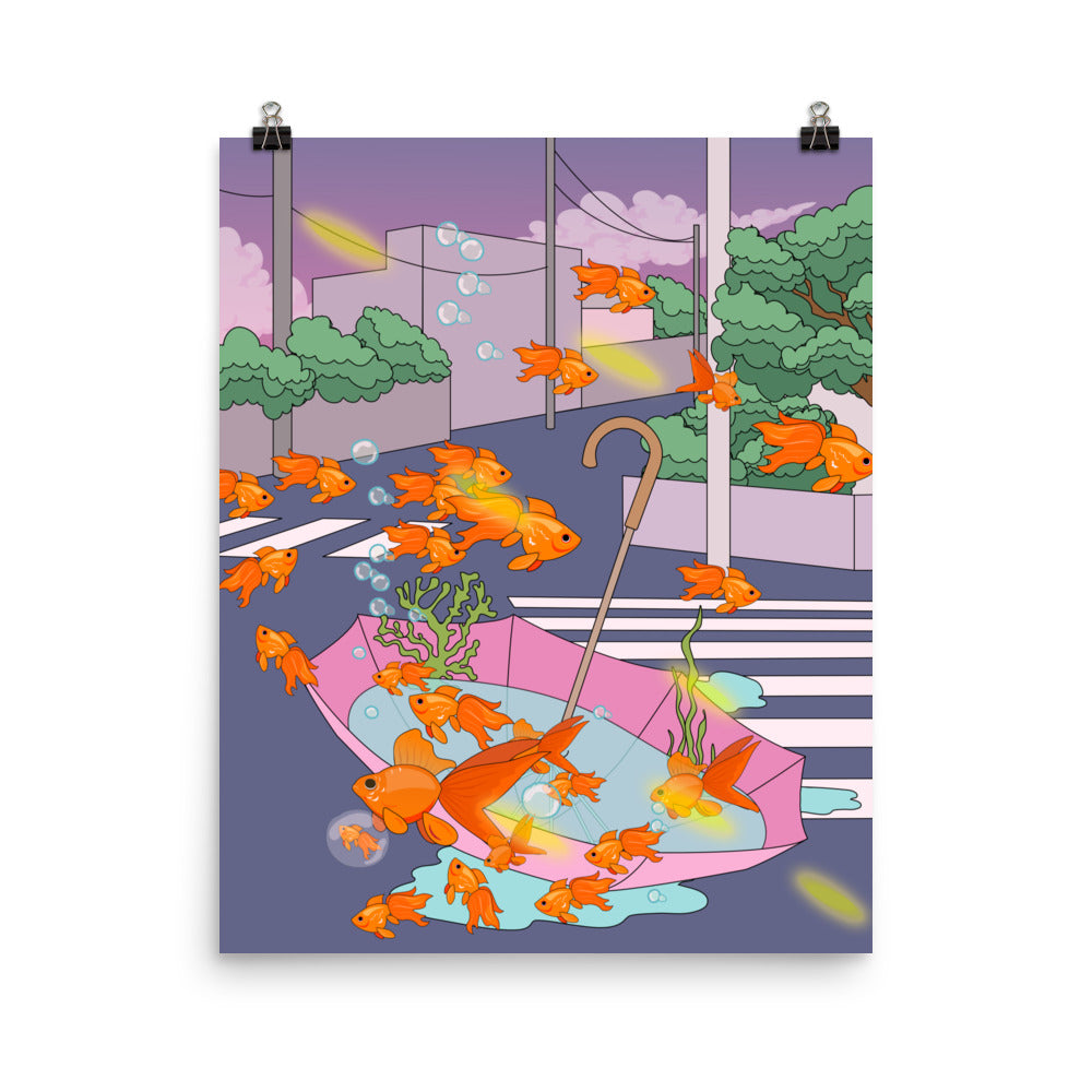 Goldfish in Tokyo Poster